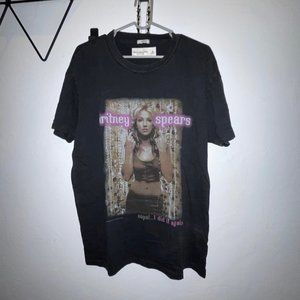 A&F Vintage Britney Spears Tour Shirt Black Medium